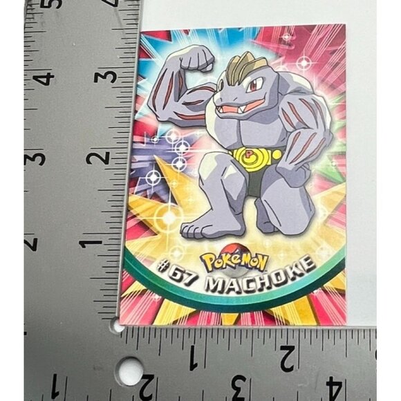 Machoke Pokemon Card Topps #67 TV Animation Edition Series Black Logo - Picture 3 of 5